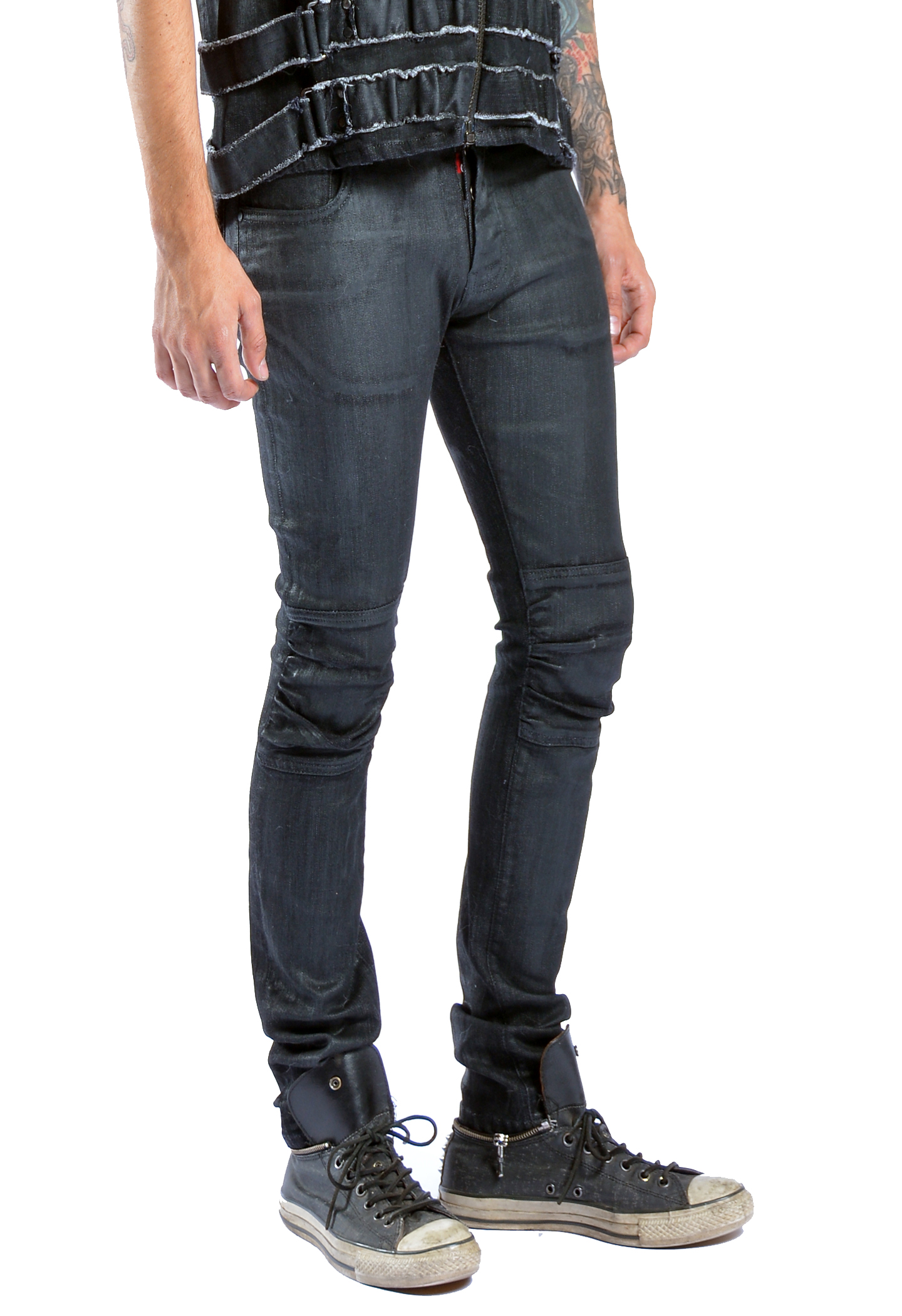matte black skinny jeans